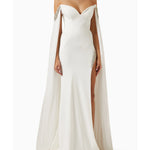 Off-shoulder Cape-sleeve Mermaid Gown - Endless - UAE Rental and Resale for Women's Fashion