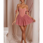 Off Shoulder Tulle Skirt Mini Dress - Endless - UAE Rental and Resale for Women's Fashion