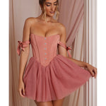 Off Shoulder Tulle Skirt Mini Dress - Endless - UAE Rental and Resale for Women's Fashion
