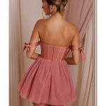 Off Shoulder Tulle Skirt Mini Dress - Endless - UAE Rental and Resale for Women's Fashion