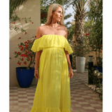 Off The Shoulder Abi Dress In Sunshine - Endless - UAE Rental and Resale for Women's Fashion