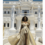 Off The Shoulder Dress with Overskirt - Endless - UAE Rental and Resale for Women's Fashion