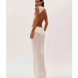 Off White Sequin Dress - Endless - UAE Rental and Resale for Women's Fashion