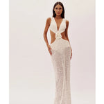 Off White Sequin Dress - Endless - UAE Rental and Resale for Women's Fashion