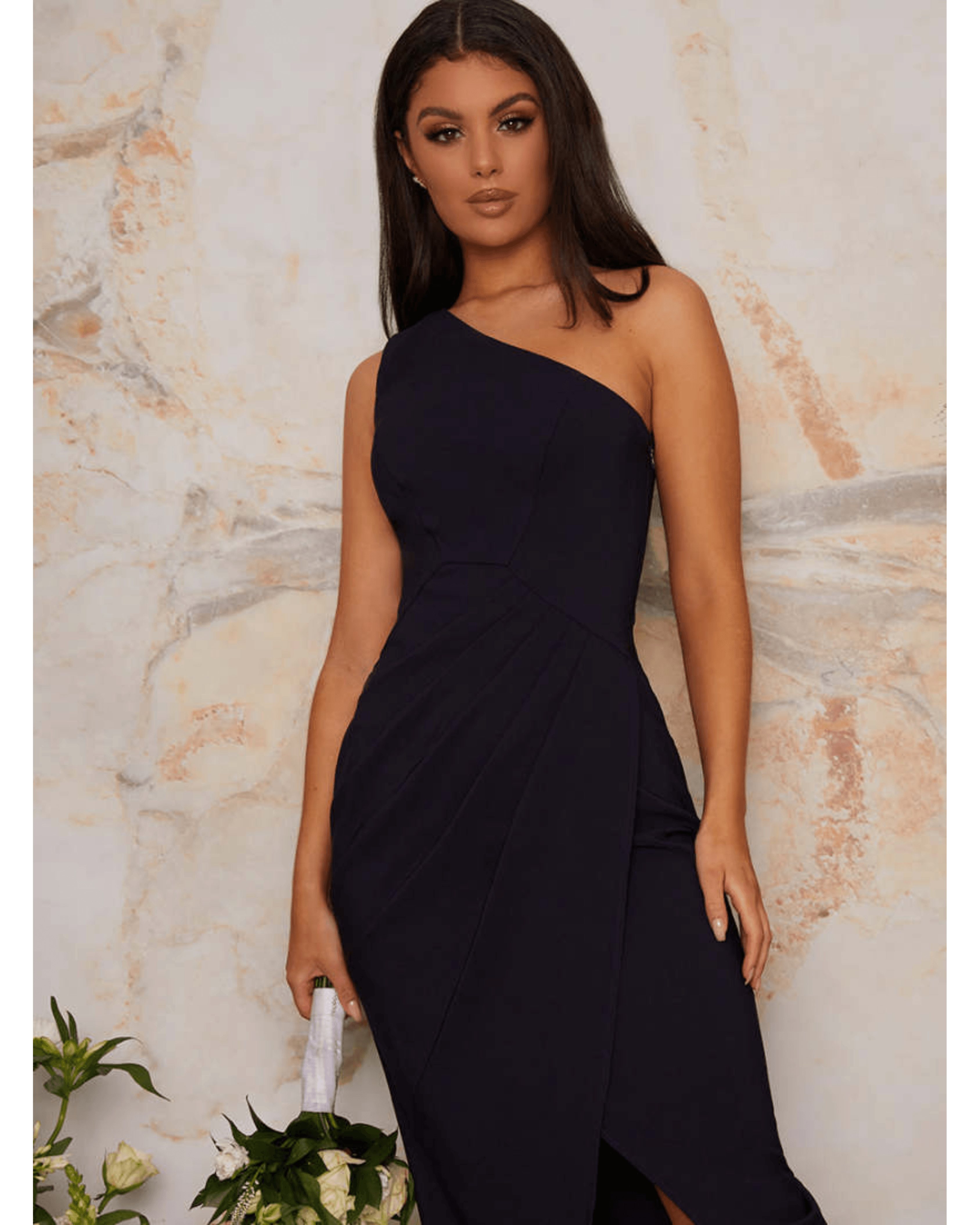 One-Shoulder Bodycon Dress - Endless - UAE Rental and Resale for Women's Fashion