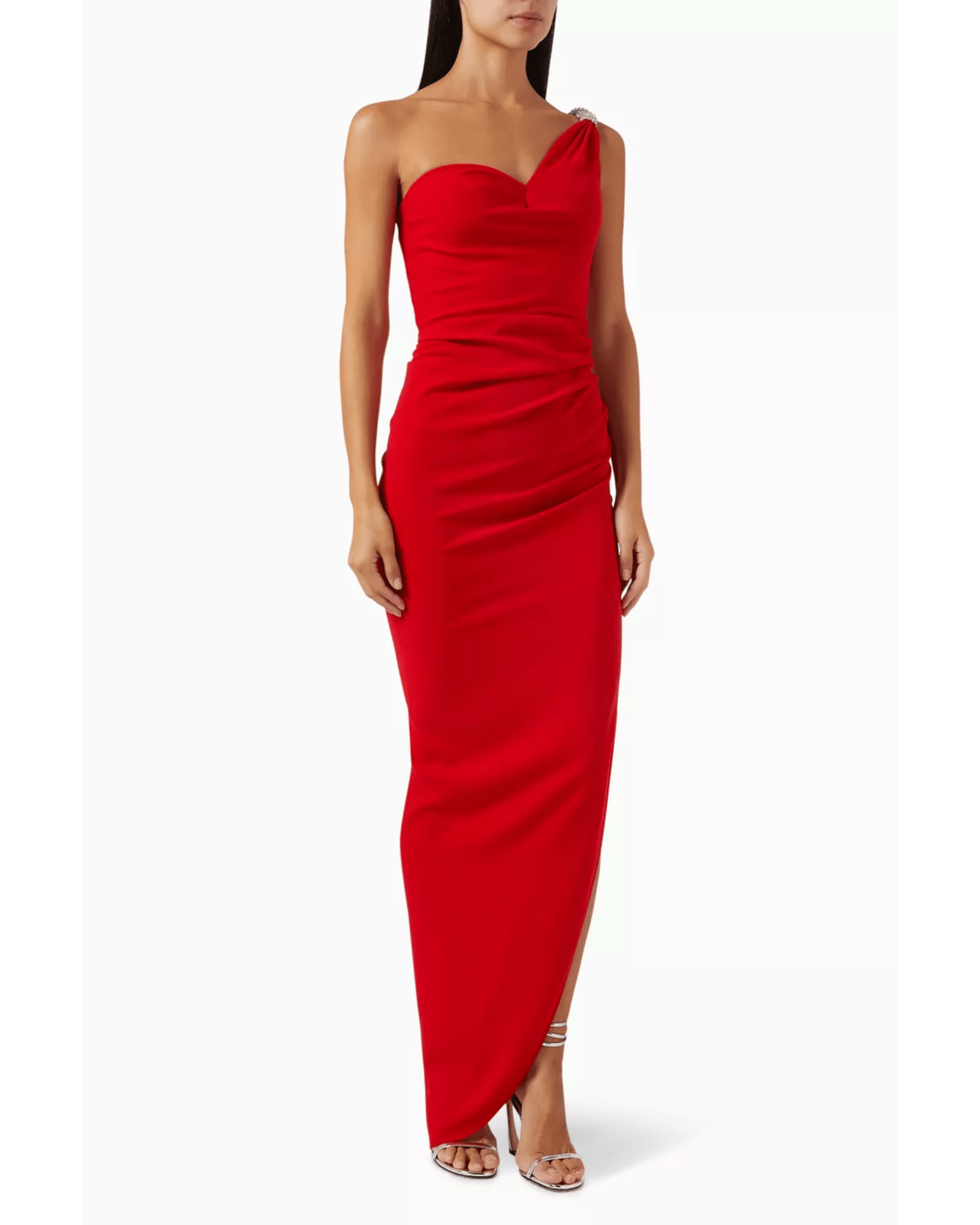 One-shoulder Crystal Maxi Dress - Endless - UAE Rental and Resale for Women's Fashion