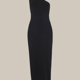 One Shoulder Midi Knit Dress - Endless - UAE Rental and Resale for Women's Fashion