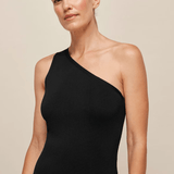 One Shoulder Midi Knit Dress - Endless - UAE Rental and Resale for Women's Fashion