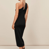 One Shoulder Midi Knit Dress - Endless - UAE Rental and Resale for Women's Fashion