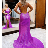 One Shoulder Purple Maxi Dress - Endless - UAE Rental and Resale for Women's Fashion