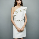 One-Shoulder Ruffle Mini Dress - Endless - UAE Rental and Resale for Women's Fashion