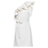 One-Shoulder Ruffle Mini Dress - Endless - UAE Rental and Resale for Women's Fashion