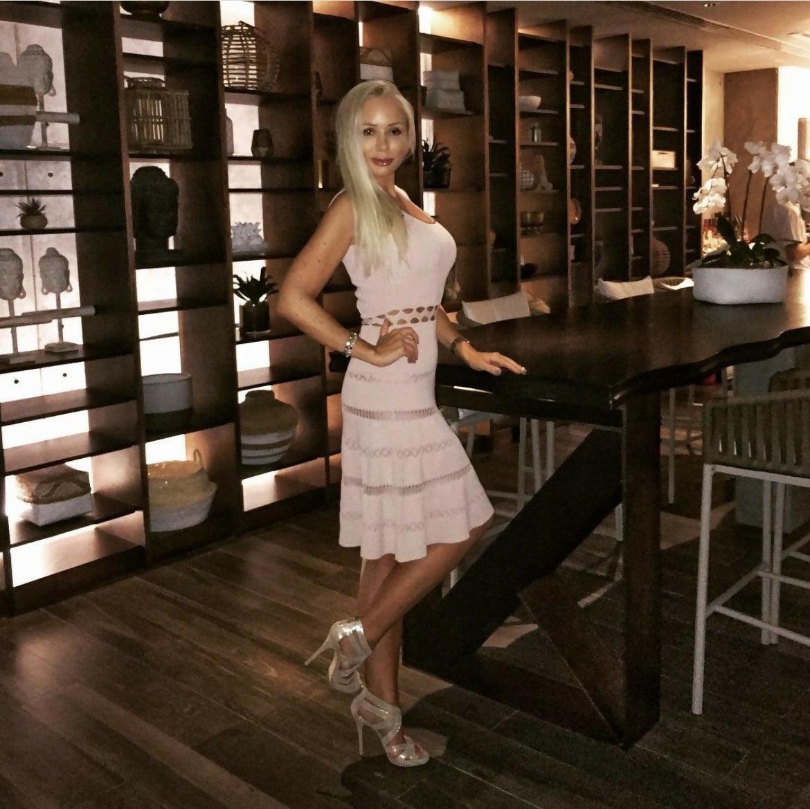 Openwork Knit Dress - Endless - UAE Rental and Resale for Women's Fashion
