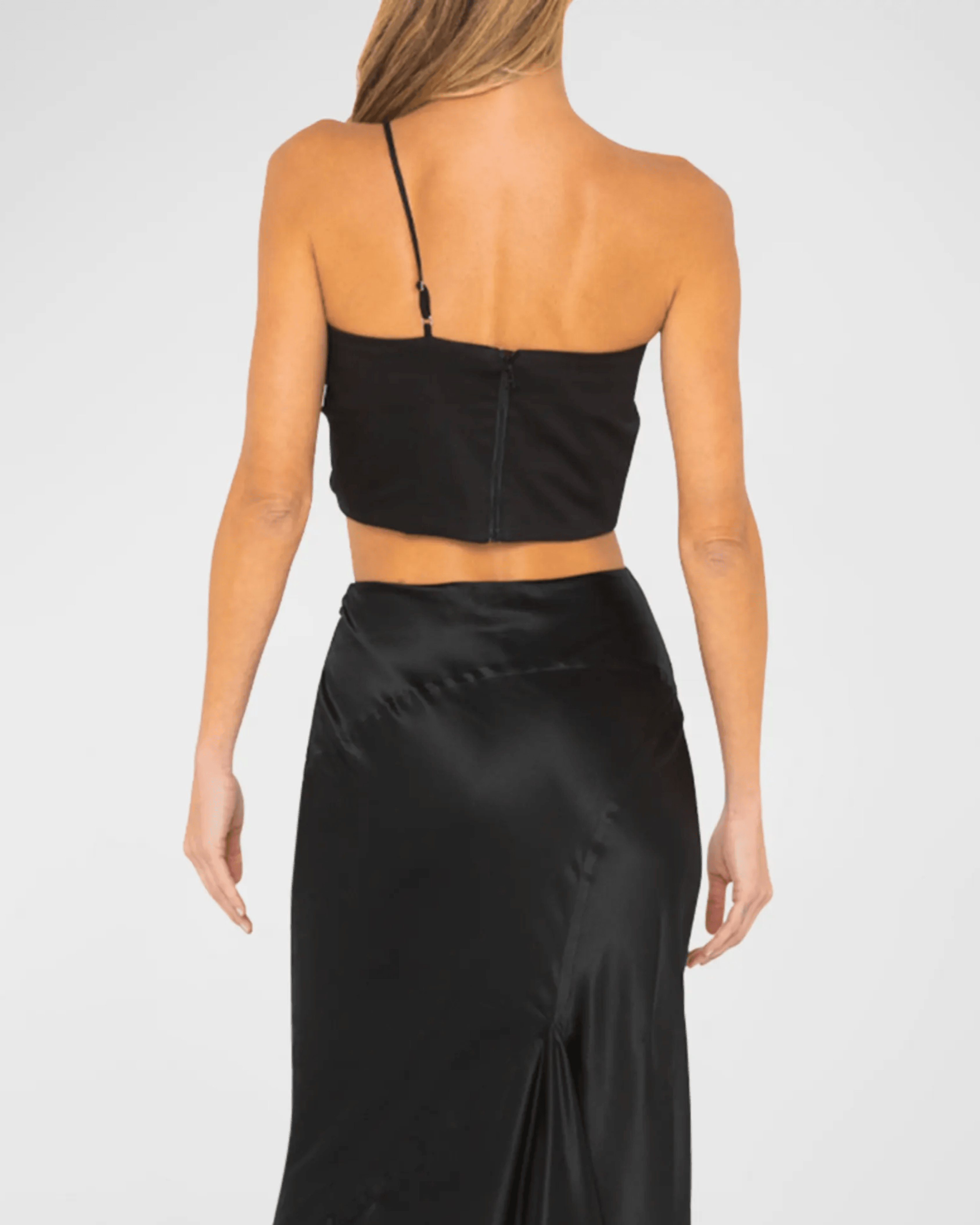 Orchid Crop Top in Stretch-sateen - Endless - UAE Rental and Resale for Women's Fashion