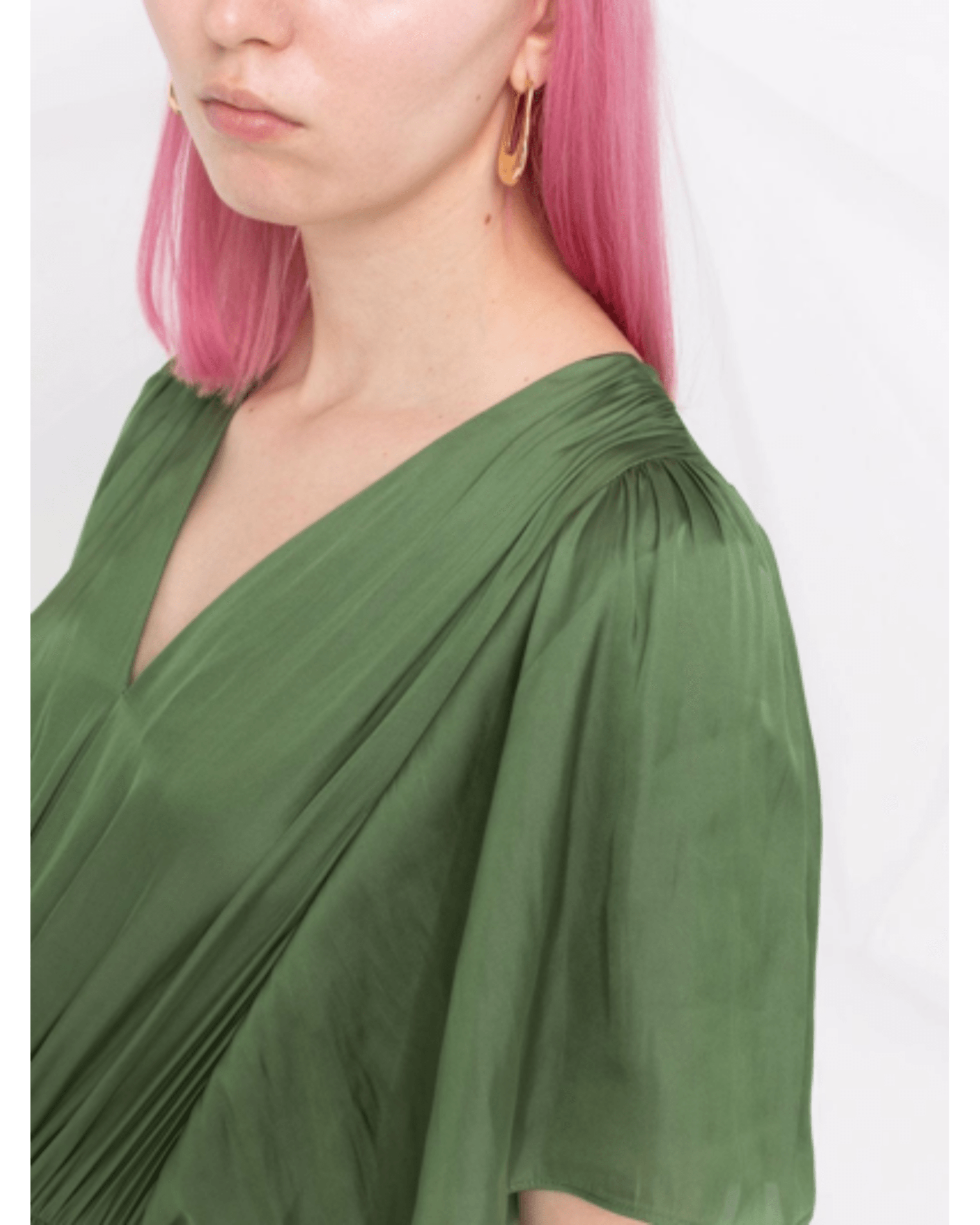 Pachel Smocked-waist Satin Jumpsuit - Endless - UAE Rental and Resale for Women's Fashion