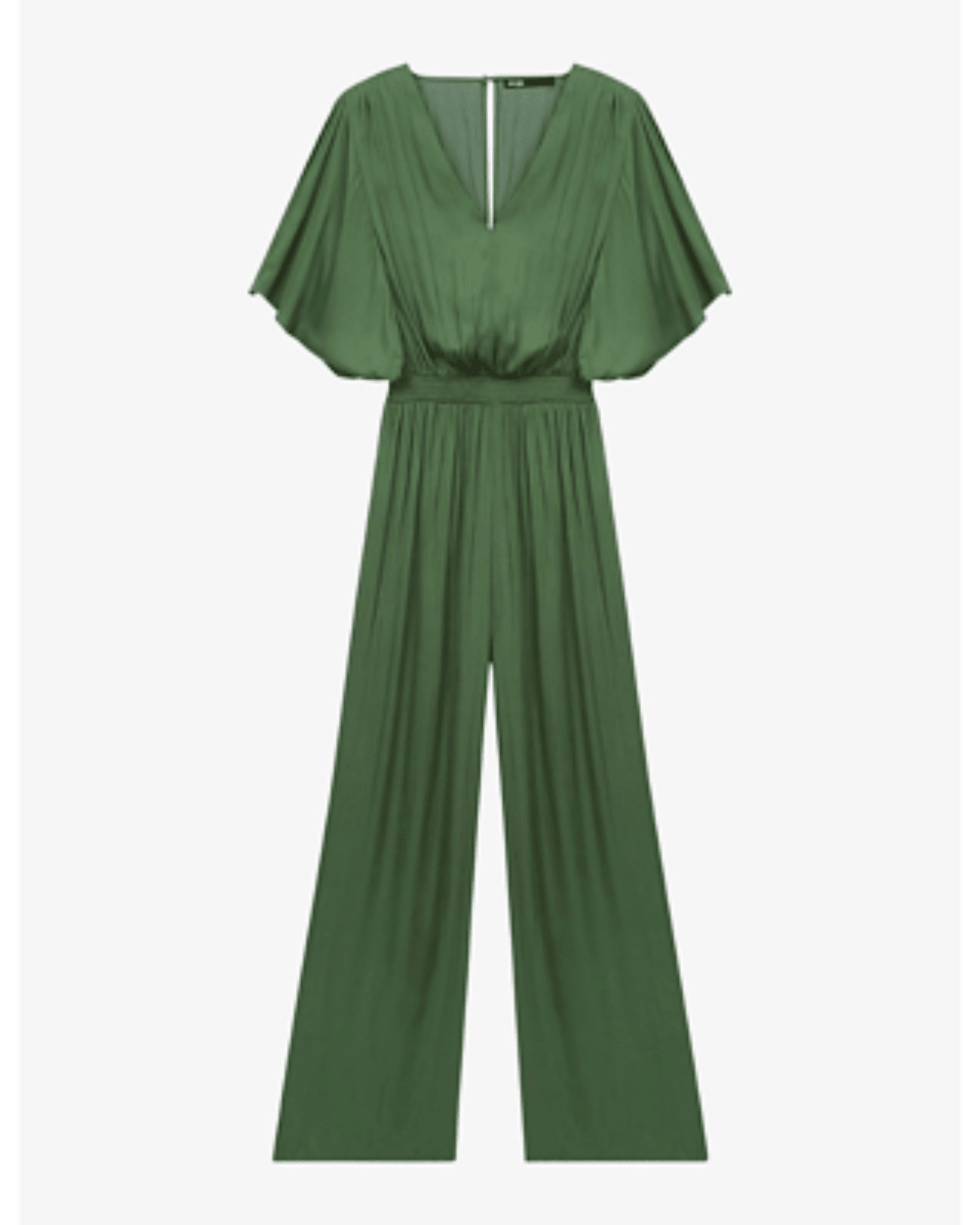 Pachel Smocked-waist Satin Jumpsuit - Endless - UAE Rental and Resale for Women's Fashion