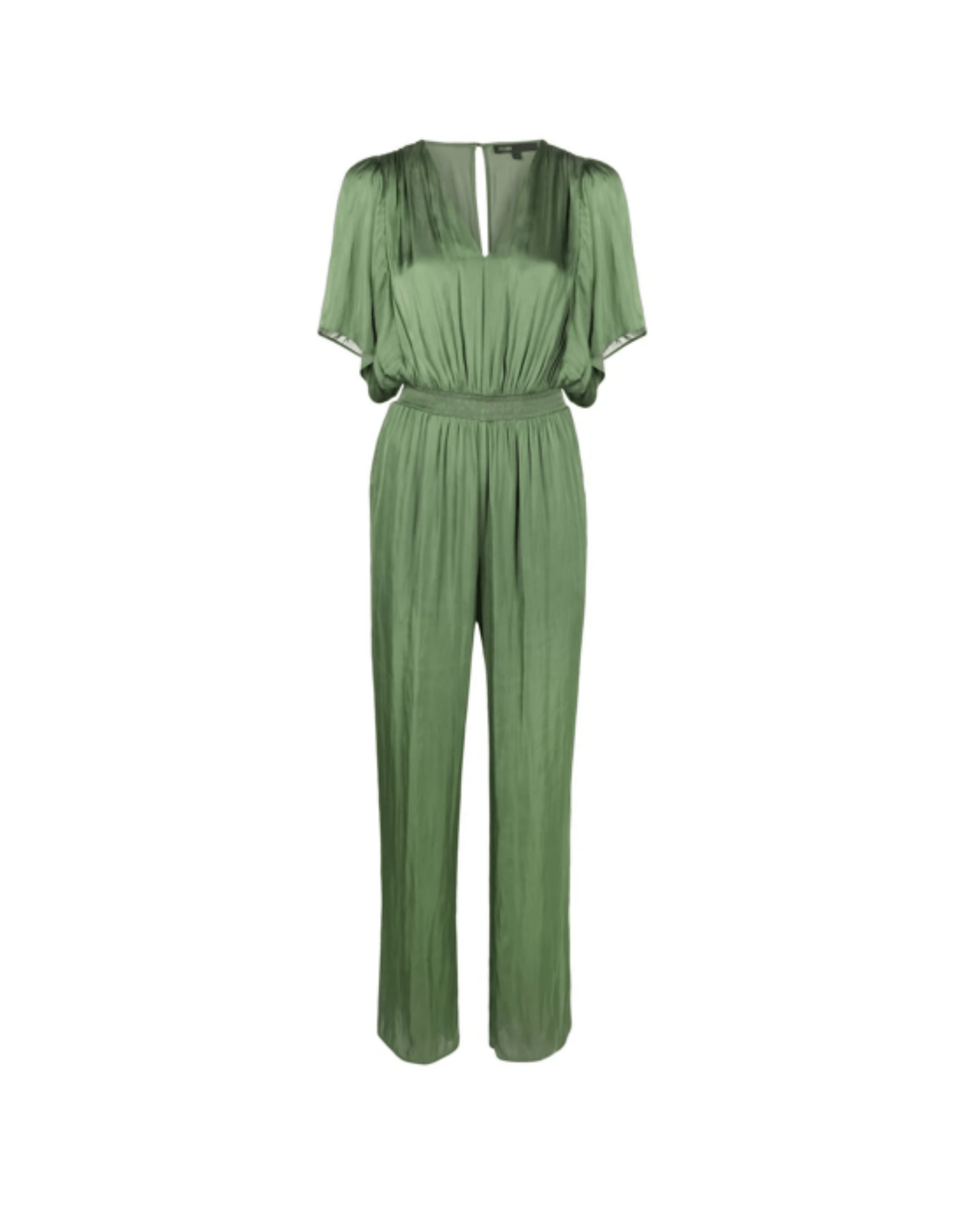 Pachel Smocked-waist Satin Jumpsuit - Endless - UAE Rental and Resale for Women's Fashion