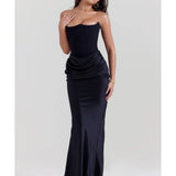 Persephone Black Strapless Corset Dress - Endless - UAE Rental and Resale for Women's Fashion