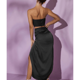Pia Satin Embellished Co-ord Set - Endless - UAE Rental and Resale for Women's Fashion