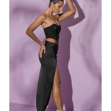 Pia Satin Embellished Co-ord Set - Endless - UAE Rental and Resale for Women's Fashion