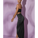 Pia Satin Embellished Co-ord Set - Endless - UAE Rental and Resale for Women's Fashion