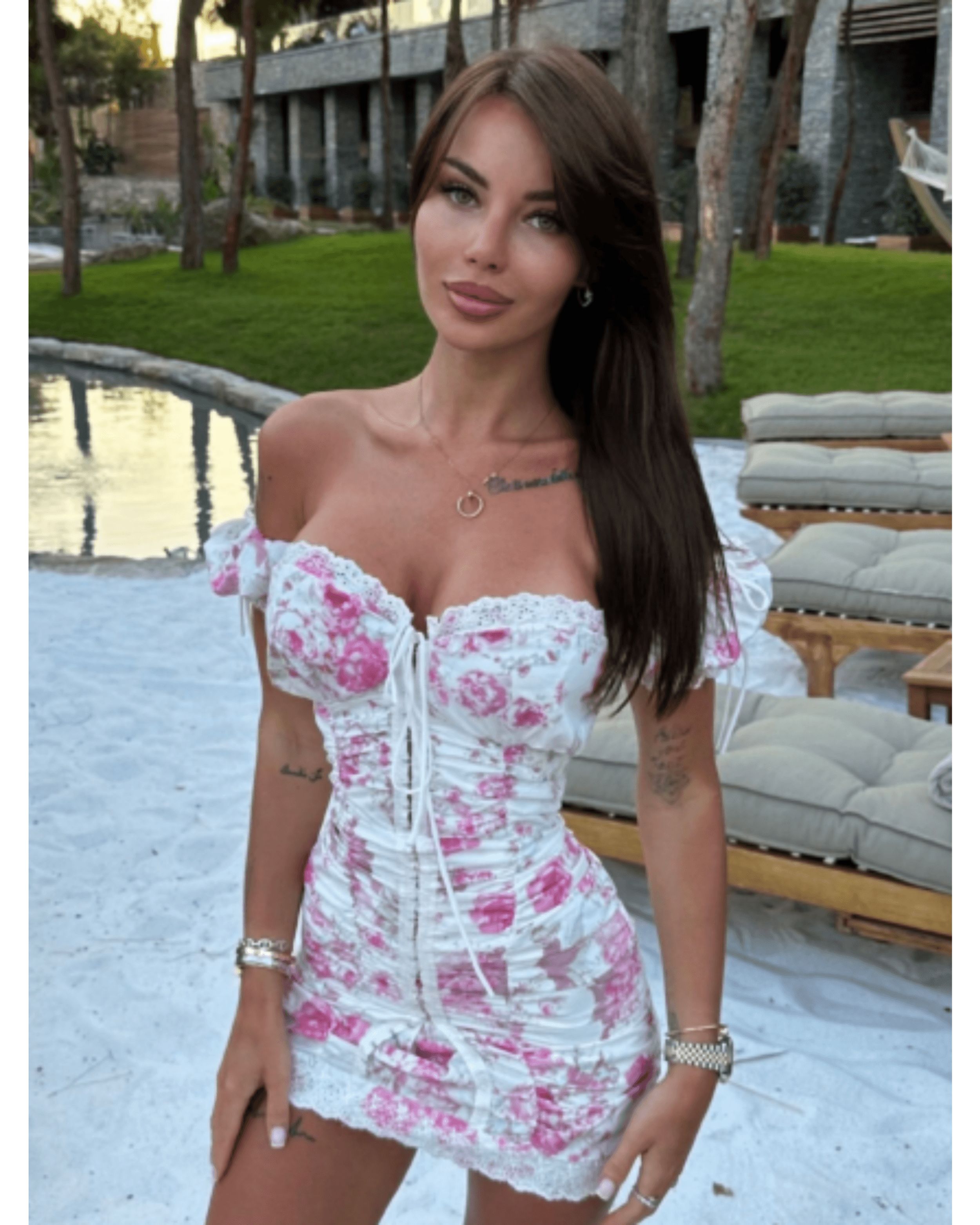 Pink Rose Dress - Endless - UAE Rental and Resale for Women's Fashion