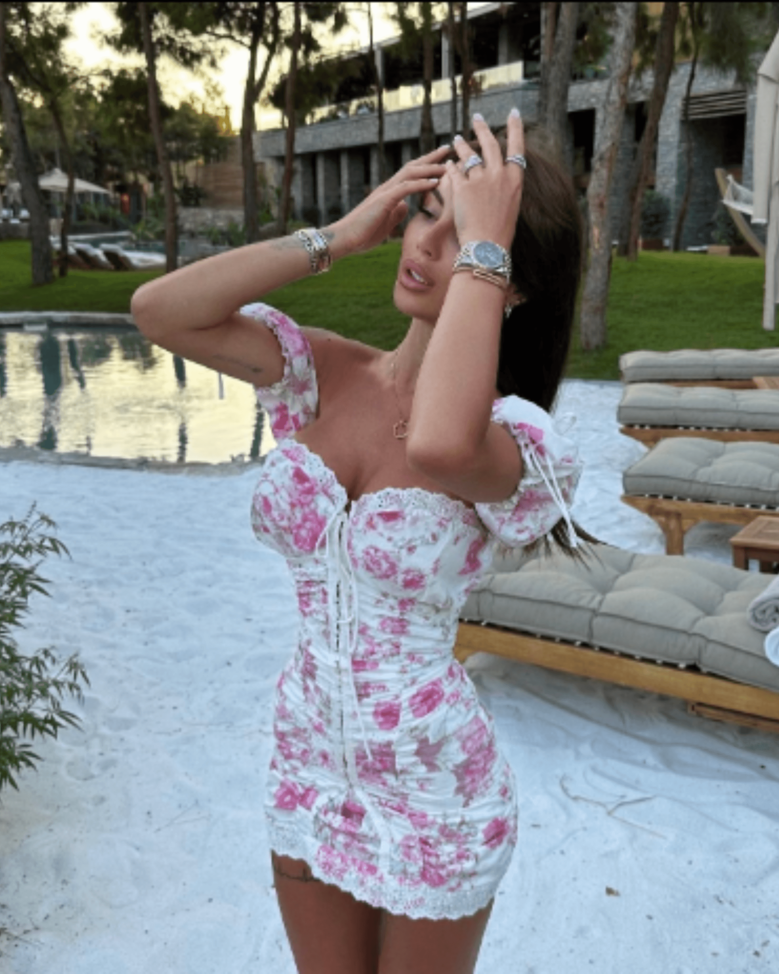 Pink Rose Dress - Endless - UAE Rental and Resale for Women's Fashion
