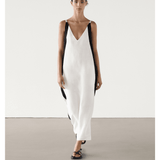Piping Linen Dress - Endless - UAE Rental and Resale for Women's Fashion