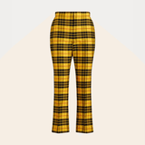 Plaid-check Cropped Flared Trousers - Endless - UAE Rental and Resale for Women's Fashion