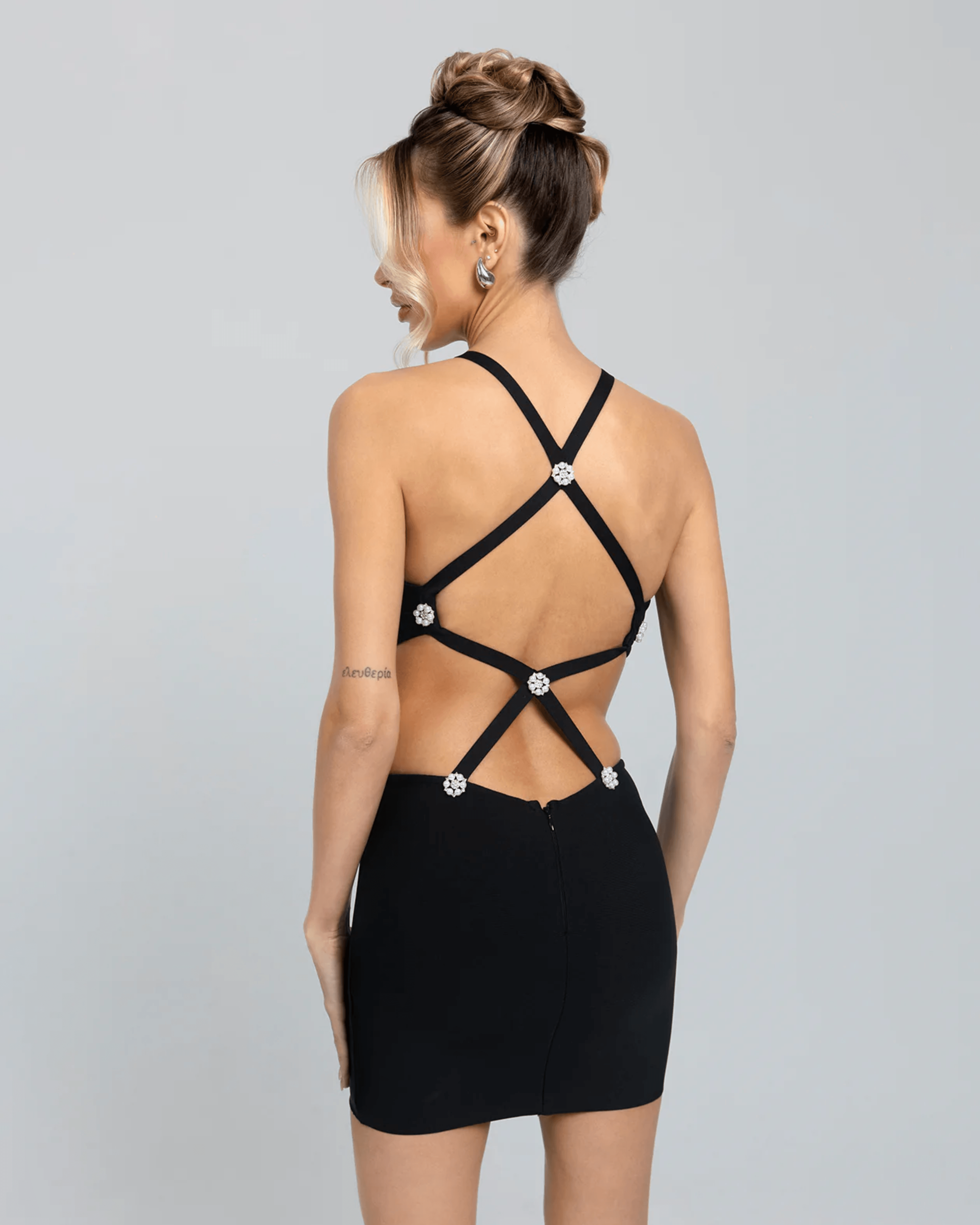 Platinum Rhapsody Mini Dress - Endless - UAE Rental and Resale for Women's Fashion