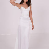 Pleated Bodycon Long Dress - Endless - UAE Rental and Resale for Women's Fashion