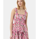 Pleated Georgette Smock Midi Dress - Endless - UAE Rental and Resale for Women's Fashion