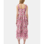 Pleated Georgette Smock Midi Dress - Endless - UAE Rental and Resale for Women's Fashion