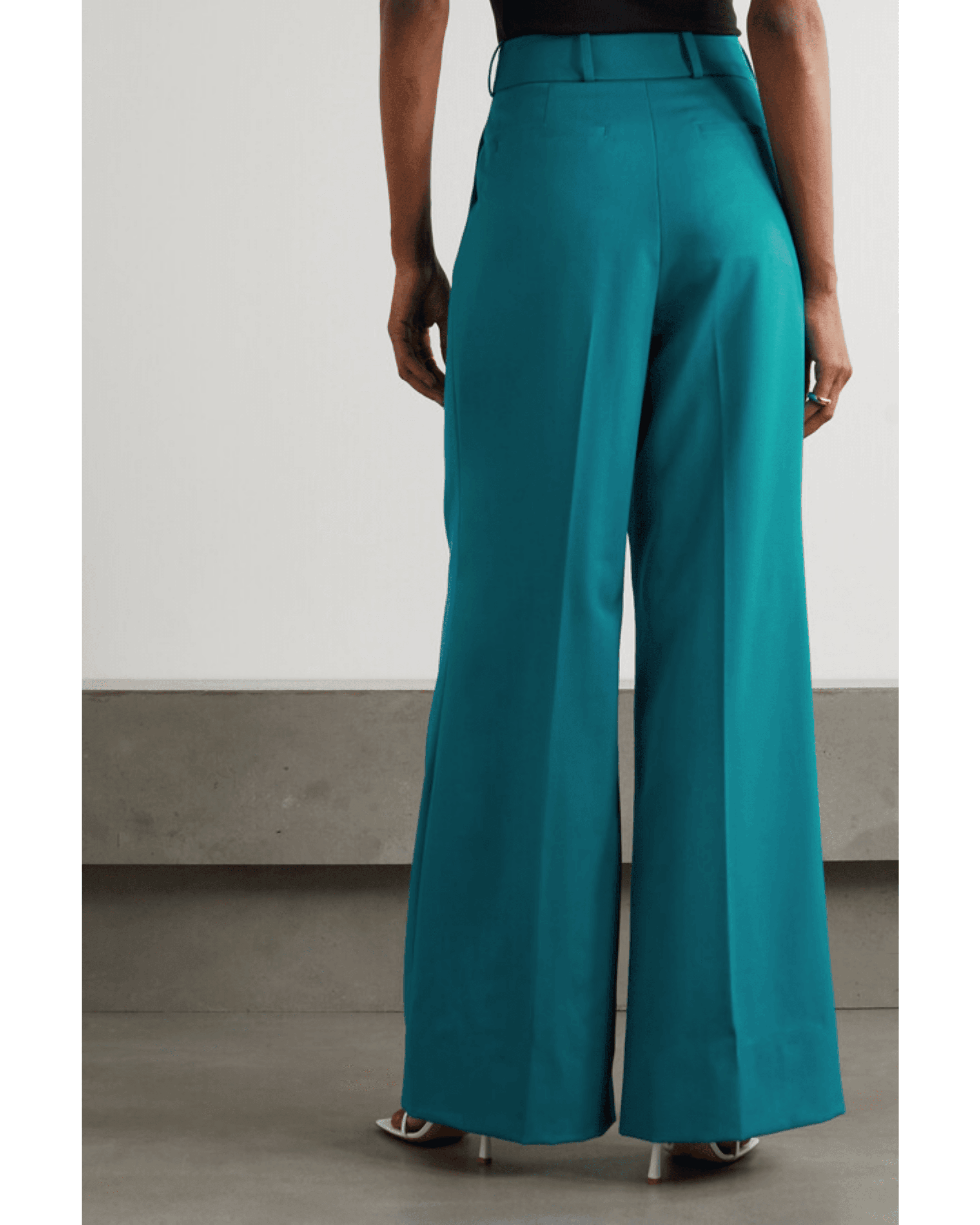 Pleated Wool-gabardine Wide-leg Pants - Endless - UAE Rental and Resale for Women's Fashion