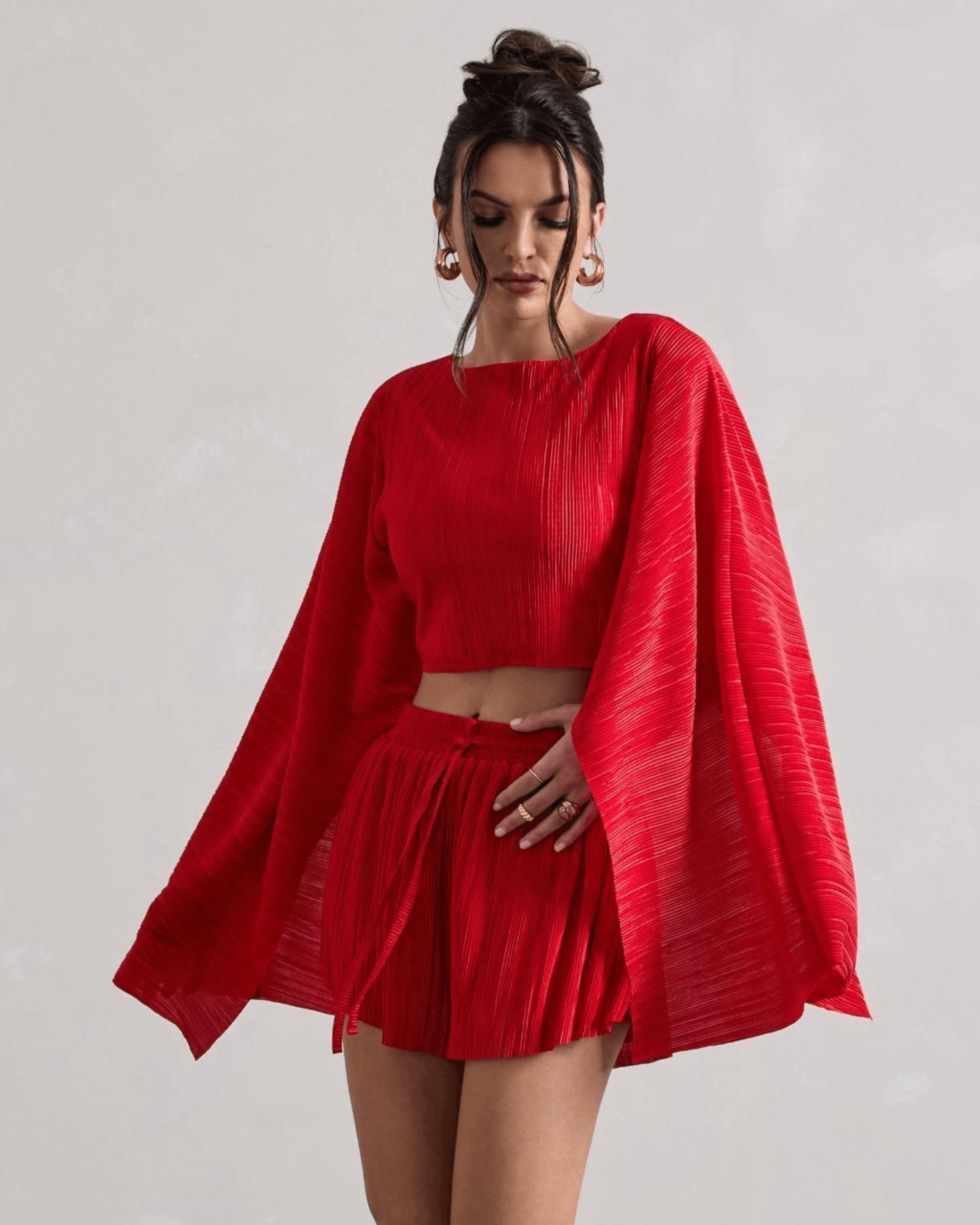 Plisse Co-ord Set - Endless - UAE Rental and Resale for Women's Fashion