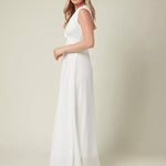 Plunging Neck Wrap Maxi Dress - Endless - UAE Rental and Resale for Women's Fashion