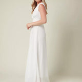 Plunging Neck Wrap Maxi Dress - Endless - UAE Rental and Resale for Women's Fashion