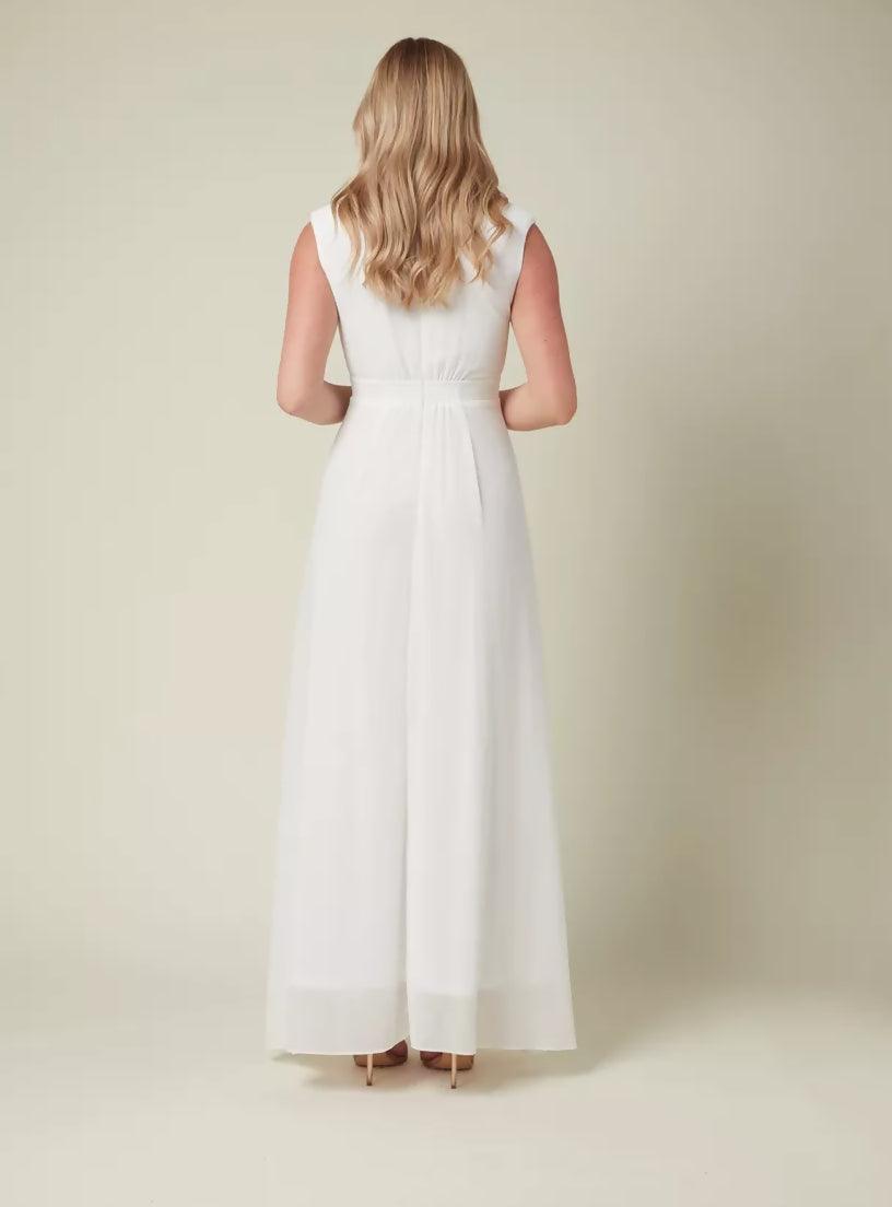 Plunging Neck Wrap Maxi Dress - Endless - UAE Rental and Resale for Women's Fashion