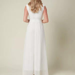 Plunging Neck Wrap Maxi Dress - Endless - UAE Rental and Resale for Women's Fashion