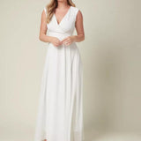 Plunging Neck Wrap Maxi Dress - Endless - UAE Rental and Resale for Women's Fashion