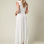 Plunging Neck Wrap Maxi Dress - Endless - UAE Rental and Resale for Women's Fashion