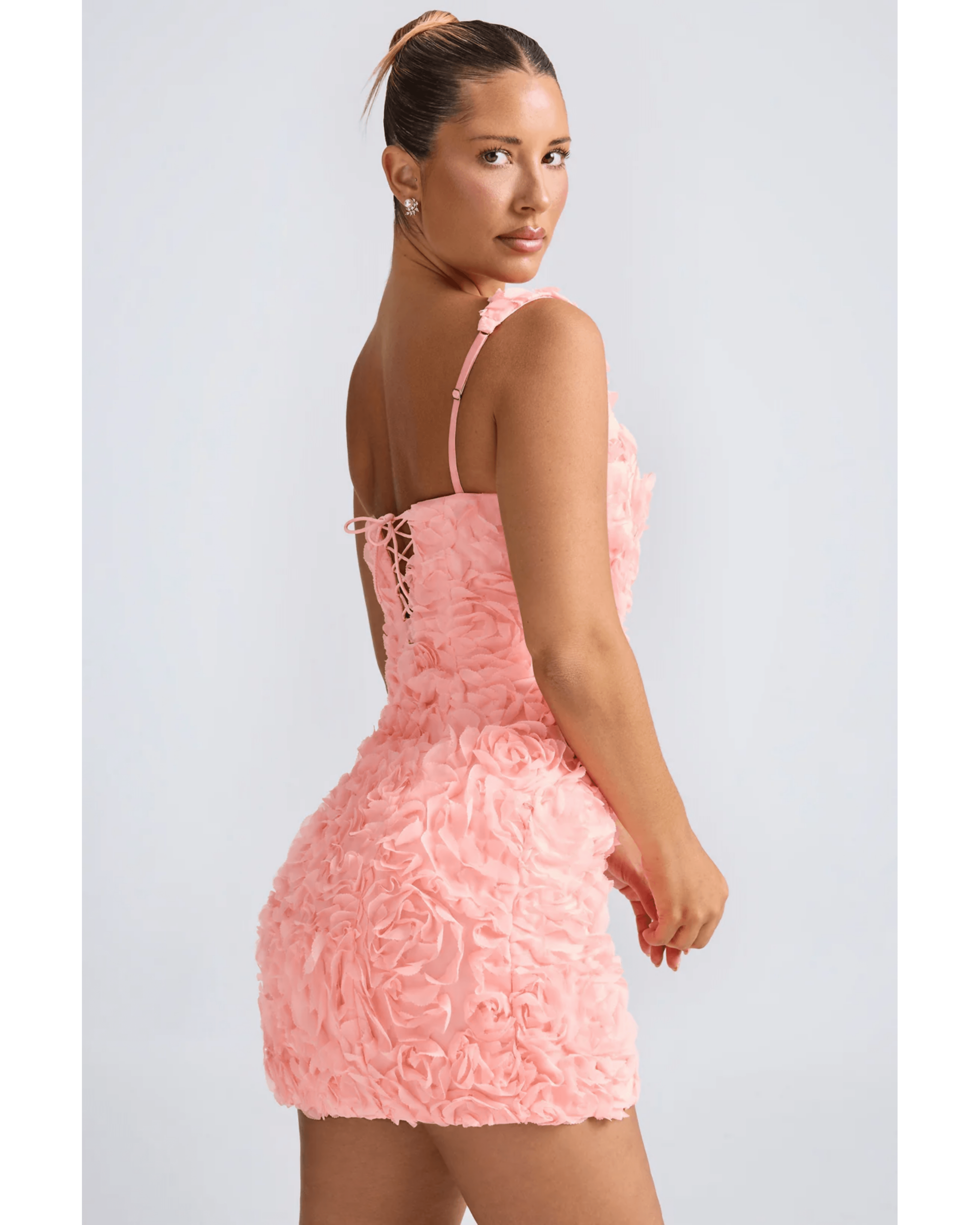 Posy Floral-Applique Corset Mini Dress - Endless - UAE Rental and Resale for Women's Fashion