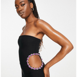 Premium Embellished Bandeau Mini Dress - Endless - UAE Rental and Resale for Women's Fashion
