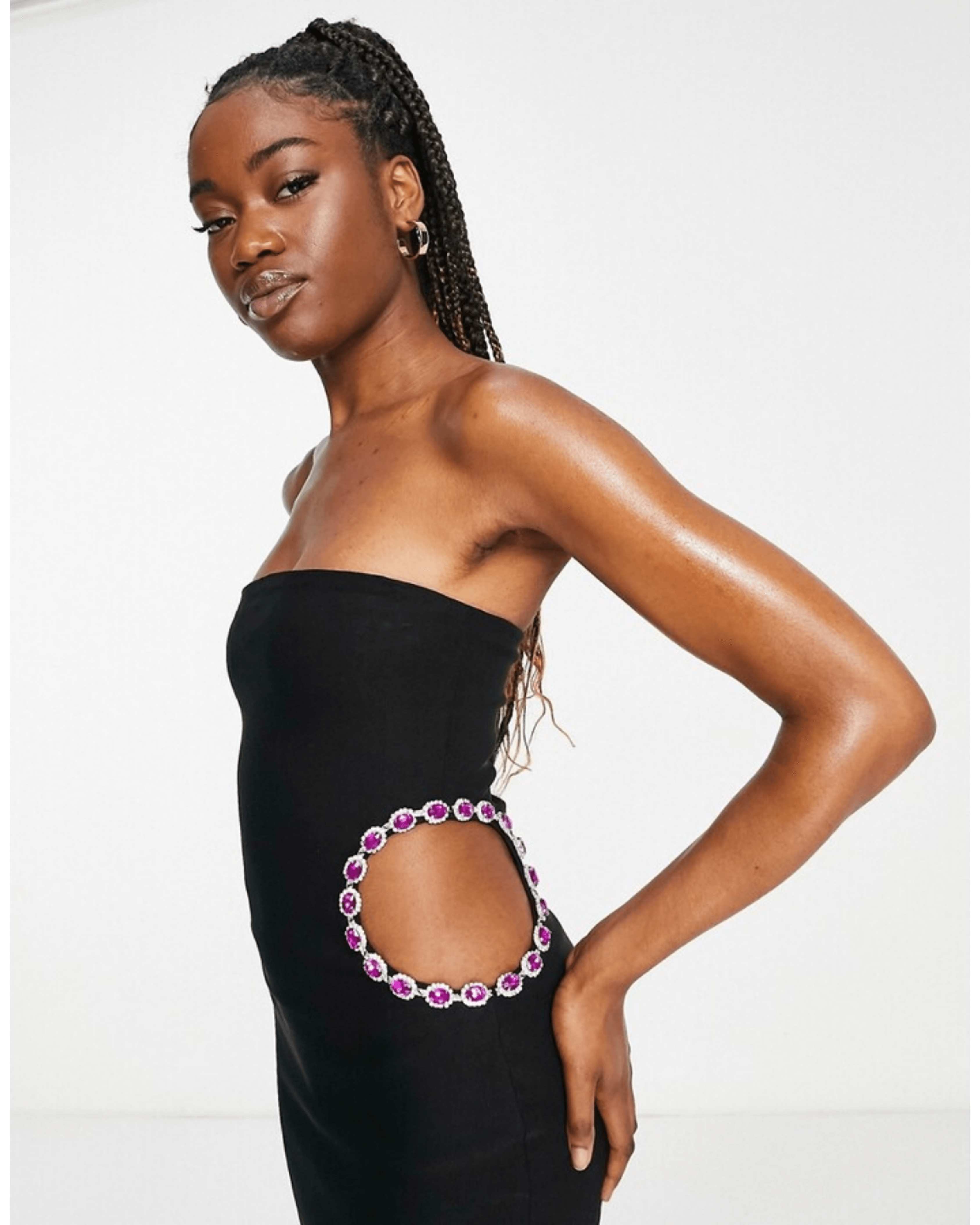 Premium Embellished Bandeau Mini Dress - Endless - UAE Rental and Resale for Women's Fashion
