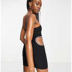Premium Embellished Bandeau Mini Dress - Endless - UAE Rental and Resale for Women's Fashion