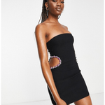 Premium Embellished Bandeau Mini Dress - Endless - UAE Rental and Resale for Women's Fashion