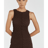 Presley Choc Crew Neck Midi Dress - Endless - UAE Rental and Resale for Women's Fashion