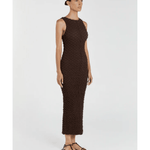 Presley Choc Crew Neck Midi Dress - Endless - UAE Rental and Resale for Women's Fashion