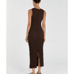 Presley Choc Crew Neck Midi Dress - Endless - UAE Rental and Resale for Women's Fashion