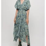 Printed Chiffon Scarf Midi Dress - Endless - UAE Rental and Resale for Women's Fashion